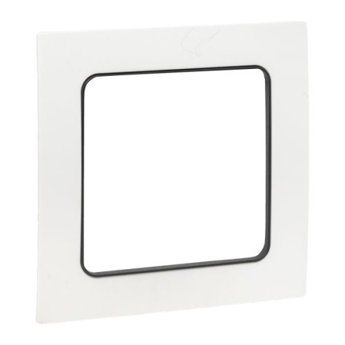 Стокгольм Рамка 1-местная белая с линией цвета черный PROxima | код EXM-G-304-10 | EKF фото 2