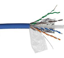 Кабель LANMASTER FTP, 4 пары, кат. 6A, с перегородкой, 500Mhz, LSZH, синий, 305 м | код LAN-6AFTP-LSZH-BL | LANMASTER