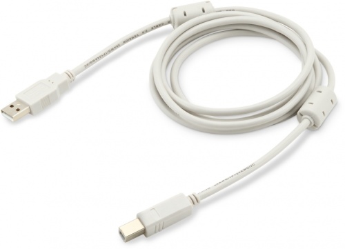 Кабель Buro USB A(m) USB B(m) 1.8м (USB2.0-AM/BM-1.8M-MG) феррит.кольца серый | код 817259 | BURO