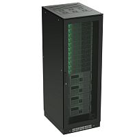 Разобранный напольный 19 IT-CQE 38U 800х1800х1200, двери перфорированная + перфорированная, RAL9005 | код R5IT3882PFB | DKC