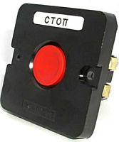Пост управления кнопочный ПКЕ 122-1 У2, 10А, 660В, 1 элемент, красный цилиндр, в нишу, IP54, пост управления (ЭТ) | код ET519057 | Электротехник