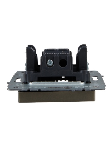 BRITE Выключатель 1-клавишный проходной 10А ВС10-1-6-БрШ шампань | код BR-V12-0-10-K37 | IEK фото 4