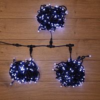 Гирлянда LED ClipLight 24V, 3 нити по 20 м, свечение с динамикой, цвет диодов Белый | код 323-305 | NEON-NIGHT