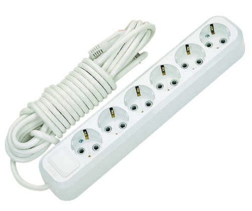 Удлинитель 6х5м с заземл. 16А IP20 Makel MGP184