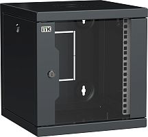 ITK LINEA WS Шкаф 10" 6U 320х310мм дверь обзорная со стеклом черный | код LWS5-06U33-GF | IEK