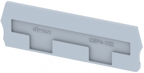 Концевая пластина для клемм, синяя CSP4-1x2-BLUE | код 3910900001 | Elmex