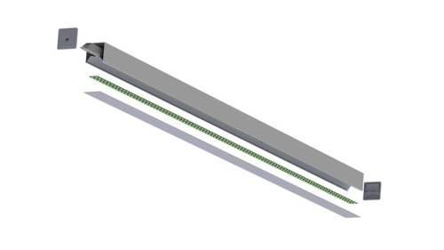 Светильник светодиодный CUBO 36 4000 opal-sand IP20 750х80х50 CRI80 подвесной черн. CSVT ЦБ-00003760 фото 3