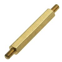 Стойка для печатной платы RUICHI PCHNN-27, шестигранная латунная | код 77204 | Ruichi