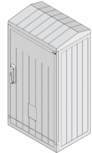 Шкаф полиэстеровый KVR-D 60-80-32 P (В617хШ794хГ320, двухдверный, плоская крыша) | код 001602275 | ETI