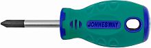 D71P138 Отвертка стержневая крестовая ANTI-SLIP GRIP, PH1x38 мм | код D71P138 | JONNESWAY