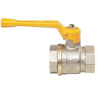 Кран шаровой 11Б27п 3/4' А10 НГ газ ВВ рычаг никель PN40 | код БАЗ.А10.0.20.НГ.40.Н | БАЗ