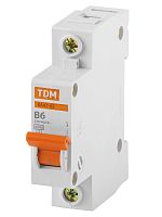 Авт. выкл.ВА47-63 1Р 6А 4,5кА х-ка B TDM | код SQ0218-0037 | TDM