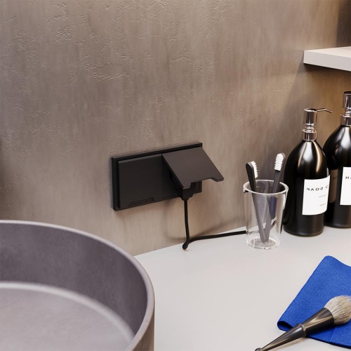 Рамка 2-м S70 пластик. черн. матов. Voltum VLS100208 фото 4