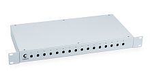 Cabeus FO-19-16ST Кросс бокс оптический 19 на 16 ST(FC) со сплайс-кассетой и КДЗС (без пигтейлов и проходных адаптеров) | код 7036c | Cabeus