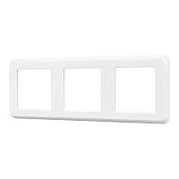 Рамка пластиковая FRM-VERSA-PL-3-WH Arlight 043782