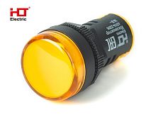 Лампа AD16-22DS(LED)матрица d22мм желтый 36В IP40 HLT | код 085-06-12 | HLT