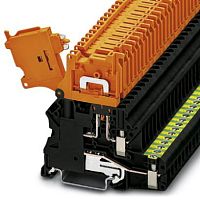 Клемма с рычажными размыкателями UT 4-PE/HEDI | код 3074004 | PHOENIX CONTACT