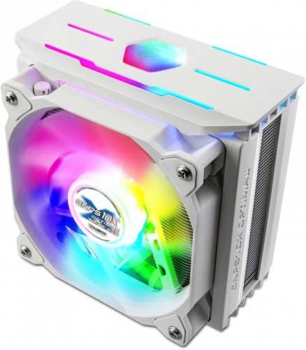 Устройство охлаждения(кулер) Zalman CNPS10X Optima II White RGB Soc-AM5/AM4/1151/1200/2066/1700 4-pin 17-27dB Al+Cu 180W 740gr LED Ret | код 1477514 | ZALMAN