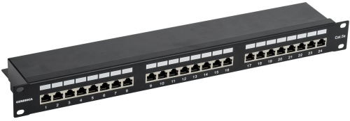Патч-панель 1U кат.5E FTP 24 порта (Krone) GENERICA | код PP24-1UC5EF-K05-G | IEK