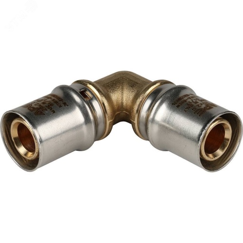 Угольник 20 90 град., пресс, для металлопластиковых труб | код SFP-0009-002020 | STOUT