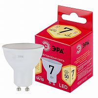 Лампа светодиодная RED LINE LED MR16-7W-827-GU10 R 7Вт MR16 софит 2700К тепл. бел. GU10 | Код. Б0050198 | ЭРА