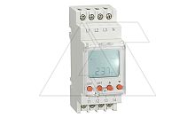 Реле контроля напр. RD-MVS3, 3P L-L 200_500VAC, 2CO, 8A(250VAC), обрыв, черед., Umin+Umax, асимметр., 0.1_30s, LCD, 1M | код RD-MVS3 | RELETEK