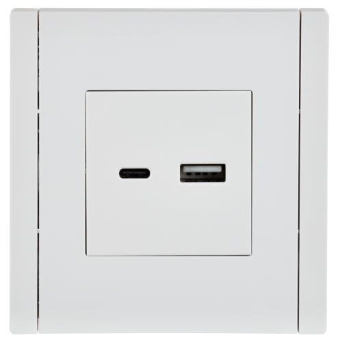 FORTE&PIANO Роз. USB A+C 18Вт FP251 бел. IEK | код FP-U22-018-K01 | IEK фото 3