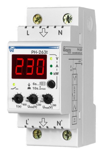 Реле напряжения PH-263 T | код 3425600263т | НовАтек-Электро