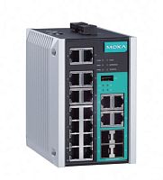 Коммутатор EDS-518E-4GTXSFP Managed Gigabit Ethernet switch with 14 10/100BaseT(X) ports, and 4 combo 10/100/1000BaseT(X) or 100/1000BaseSFP ports, t: -10/60 | код 00-06102361 | MOXA