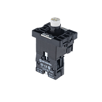 Основание с модулем подсветки, 1NO блок-контакт, белый, 24V AC/DC, пласт. MTB2-EW611 | код 43319 | MEYERTEC