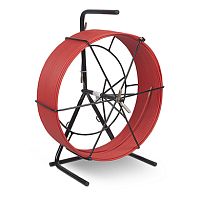 Cabeus Pull-M3-6-100m Устройство для протяжки кабеля в стояках и трубах межэтажных конструкций мини УЗК в металлической кассете с держателем тип №3, 100м (диаметр стеклопрутка 6 мм) | код 9926c | Cabeus