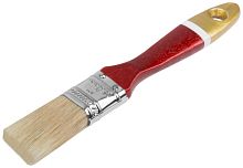 Кисть флейцевая "Классик" натуральная светлая щетина деревянная ручка 1дюйм (25мм) FIT 01093