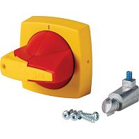 Рукоять D-типа, монтаж на дверь, под ось 8х8, красно-желтая, K2DR/P | код 1818036 | EATON