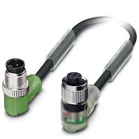 Кабель для датчика / исполнительного элемента SAC-4P-M12MR/1,5-PVC/M12FR-3L | код 1415648 | PHOENIX CONTACT
