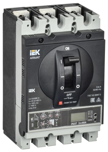 ARMAT Авт. выкл. лит. корпус 3P H 85кА 250А эл. пр. IEK | код AR-MCCB-3H-085-0250A-ELPC | IEK