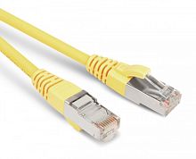 Патч-корд F/UTP экран. Cat.5е LSZH 10 м желтый, Hyperline PC-LPM-STP-RJ45-RJ45-C5e-10M-LSZH-YL | код 230130 | Hyperline