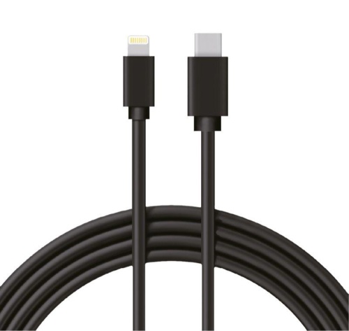 Кабель Type-C-Lightning 3A/1m/PVC/black Rexant 18-1827 Кабель Type-C-Lightning 3A/1m/PVC/black Rexant 18-1827