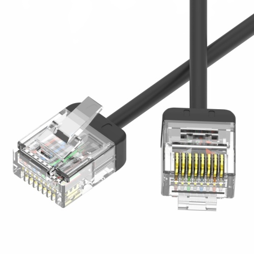Патч-корд неэкранированный Ultra SLIM CAT6 U/UTP 4х2, 32 AWG, LSZH, чёрный, 1,2м | код RN6UU4512BK-32 | DKC