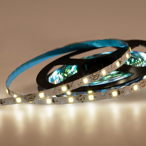 LED лента 12 В, 6 мм, S-образная плата, IP65 (напыление силикона), SMD 2835, 60 LED/m, цвет свечения белый (6000 К) | код 141-527 | LAMPER