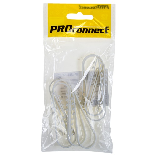 Дюбель-хомут PROconnect 19-25, белый, 10 шт. | код 07-4503-2-9 | PROCONNECT