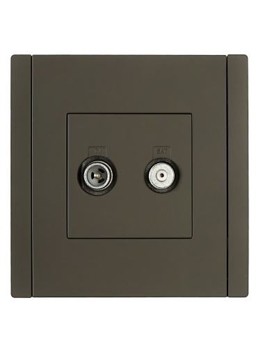 FORTE&PIANO Роз. двойная TV+SAT FP338 сер. IEK | код FP-AF20-O-K03 | IEK фото 3