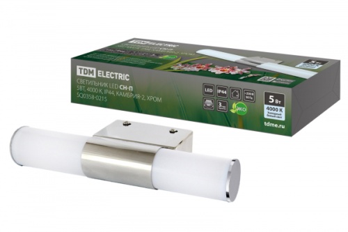 Светильник LED CH-П 5Вт, 4000 К, IP44, Камбрия-2, хром TDM | код SQ0358-0215 | TDM