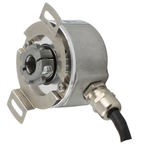 Инкрементальный энкодер D=50мм, полый вал 8мм, 2500 имп/об, 5…30VDC, выход TTL/HTL с инверсией, IP54, -20…+85°C, радиальный кабель 2м | код EIP 50HO 8630V2500-R2 | INNOCONT