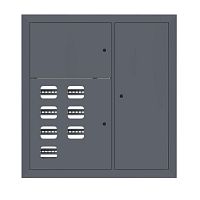 Щит этажный 7 кв. RAL7024 (1000х950х150) EKF PROxima | код mb29-v-7-ral7024 | EKF