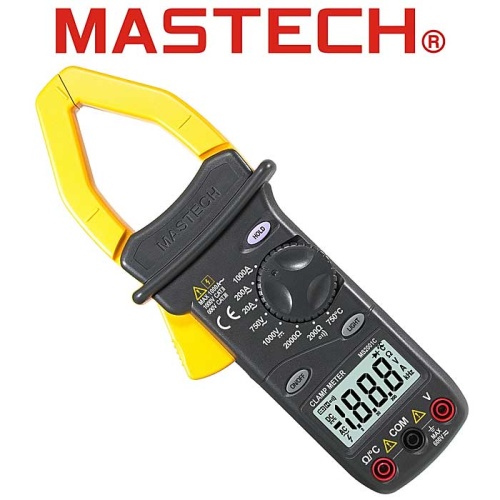 Клещи токоизмерительные с цифровой шкалой MASTECH MS2001C, 20/200/1000 A | код 98786 | Mastech