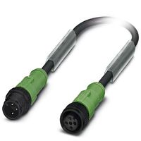 Кабель для датчика / исполнительного элемента SAC-3P-M12MS/ 3,0-PUR/M12FS P | код 1442829 | PHOENIX CONTACT