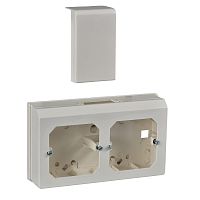 КОРОБКА ДВОЙНАЯ ЭУИ С/С60ММ Д/МИНИ-КАНАЛ | код ETK20596 | SCHNEIDER ELECTRIC