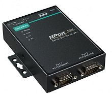 Преобразователь NPort 5250A w/o ADP 2-port device server, 10/100M ethernet, RS-232/422/485 DB9 male, 0.5KV serial surge, 12~48 VDC, 0~60 C, w/o adapter | код 00-06138763 | MOXA