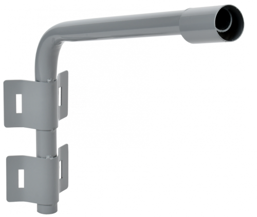 Кронштейн КР-2 D=48 L=500 монтаж. лента 2 хомута серый IEK | код LT-DKU0D-CR-48-50-22-K03 | IEK