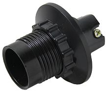 Патрон карболитовый с кольцом Е14 черный без наклейки | код LHC-E14-r | EKF